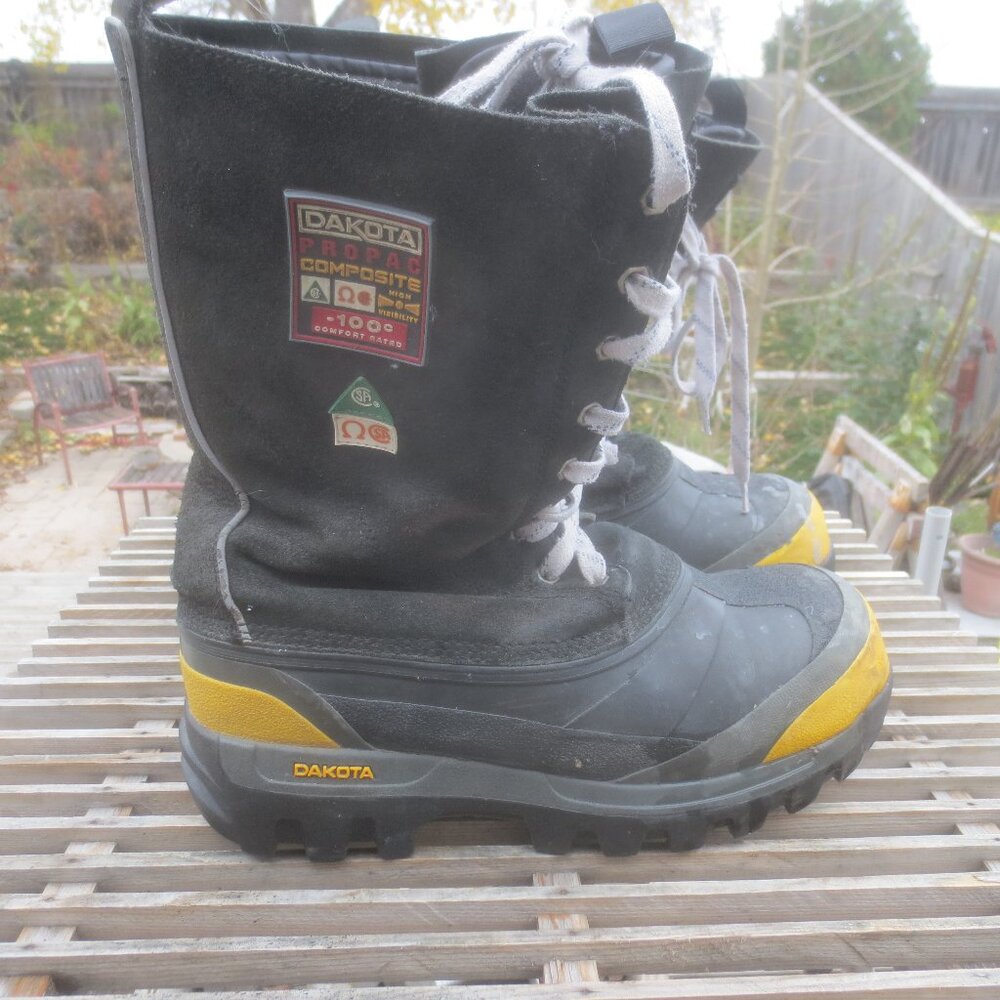 Dakota Men's Propac Composite Safety Boots -100 C Comfort Rated Boots - Size 10.
